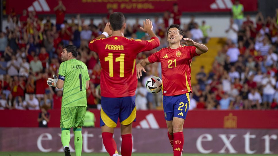Испания се позабавлява с Андора, Оярсабал блесна с хеттрик за 20 минути