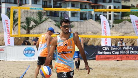 Димитър Калчев и Димитър Механджийски на полуфинал на Свети Влас Beach Pro Tour