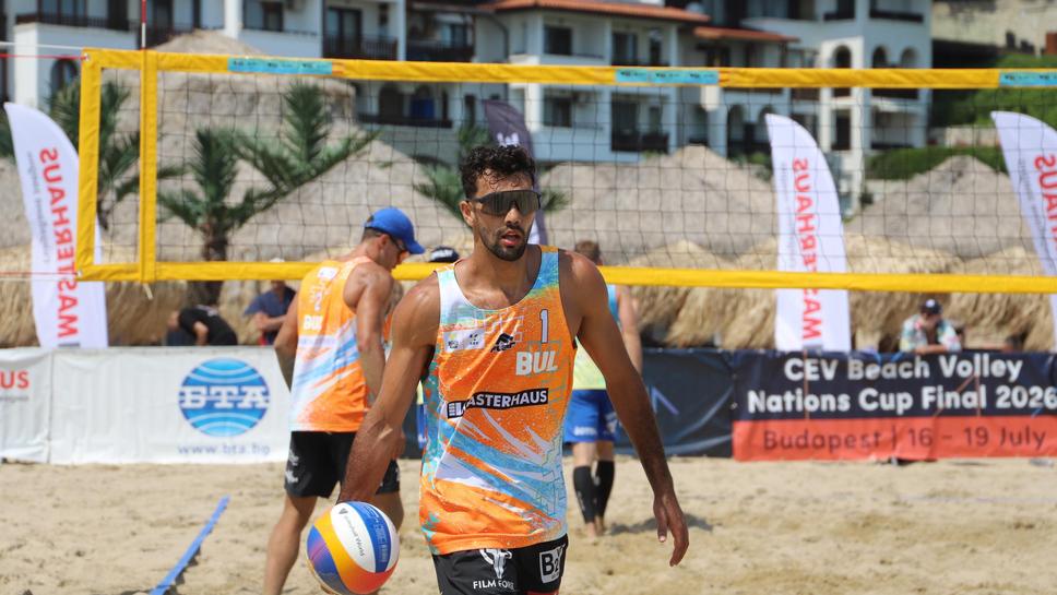 Димитър Калчев и Димитър Механджийски на полуфинал на Свети Влас Beach Pro Tour
