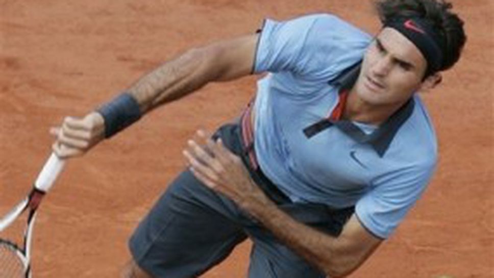 Федерер с най-много асове от началото на "Ролан Гарос"