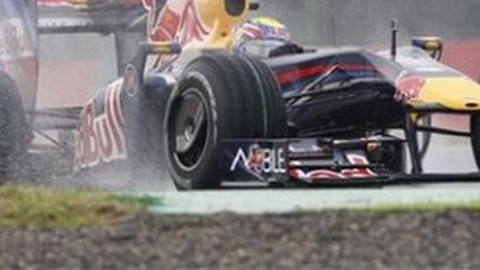 Сутил най-бърз във втората тренировка на подгизналата "Сузука"