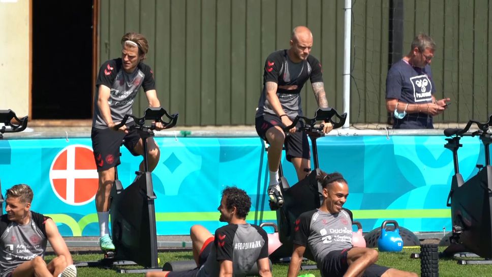 Датчаните тренират у дома преди полуфинала на "Уембли"