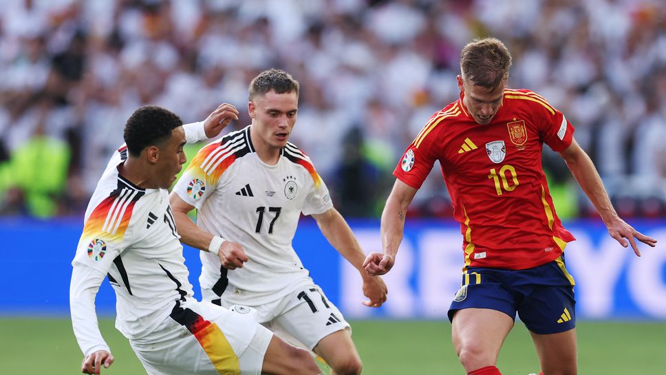 Испания 1:1 Германия, не дадоха дузпа за Бундестима
