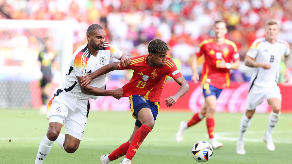 Испания 1:0 Германия, попадение на Дани Олмо