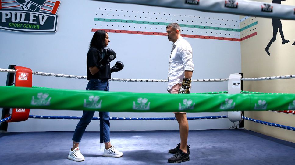 Тренировка с Тервел Пулев