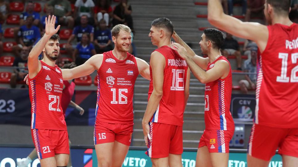 Сърбия надигра Германия и си осигури второто място в Група А на ЕвроВолей 2023