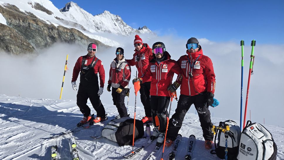 Най добрият български скиор алпиец Алберт Попов и неговият екип воден от