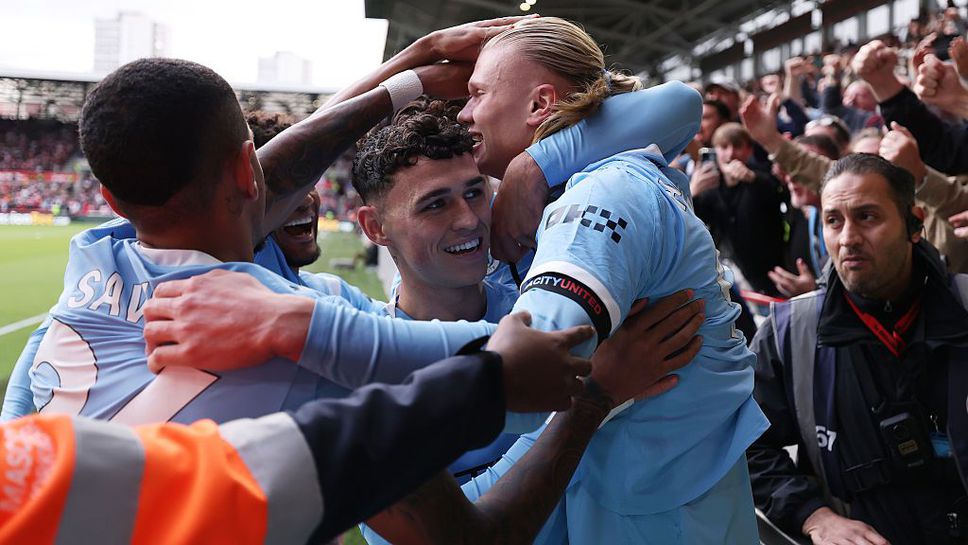 Ман Сити намали изоставането си от Арсенал и Ливърпул след мъчен успех в Лондон