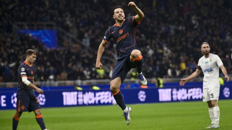 Интер се затрудни с Кайрат, но все пак остана перфектен в ШЛ