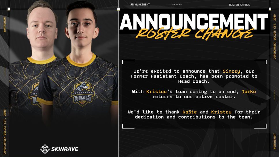 Датската организация Copenhagen Wolves официално върна в основния си състав