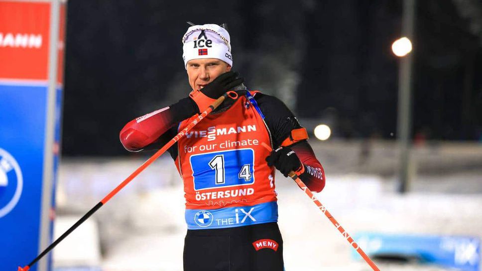 Норвежец с втора победа за Световната купа в преследването в Йостерсунд