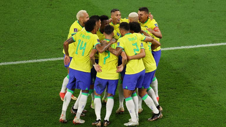 Първото полувреме на Бразилия в осминафинала с Южна Корея бе