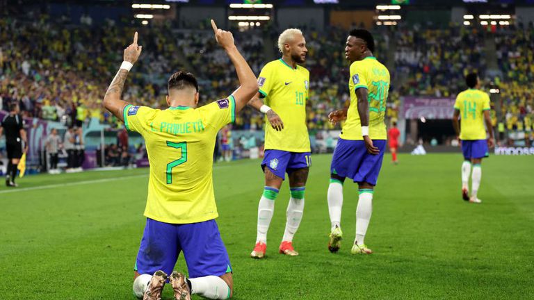 Шеметното първо полувреме на Бразилия изравни далечен рекорд