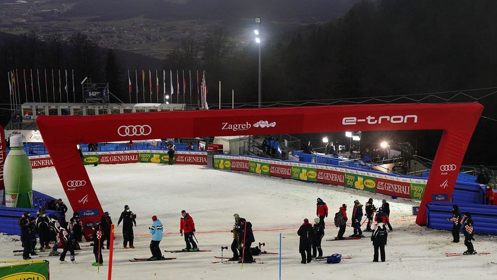 Топлото време отново провали слалома за Световната купа в Загреб