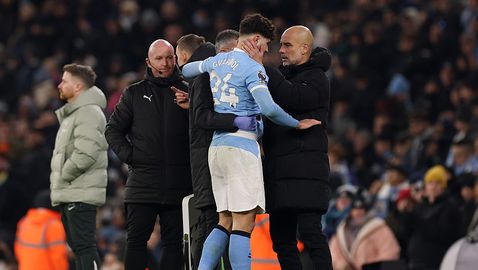Гвардиол е със счупен крак, може да пропусне остатъка от сезона