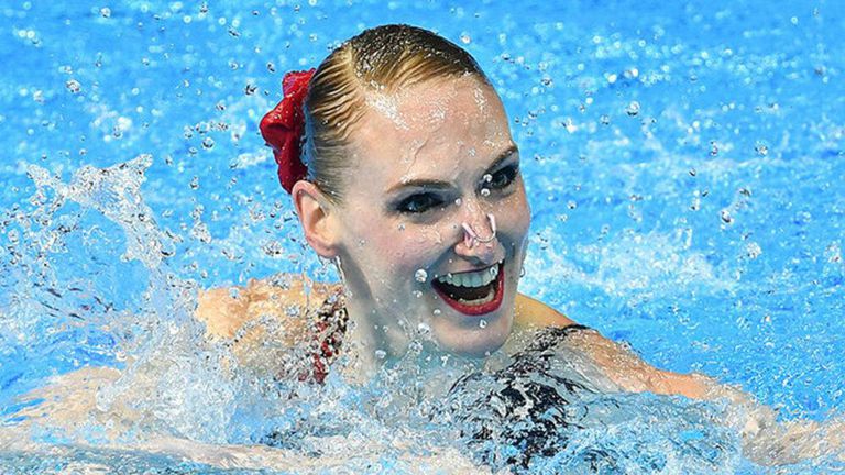 Най титулуваната спортистка в историята на синхронното плуване седемкратната олимпийска шампионка