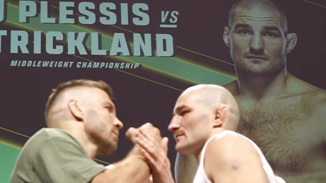 Дю Плеси и Стрикланд лице в лице преди реванша на UFC 312