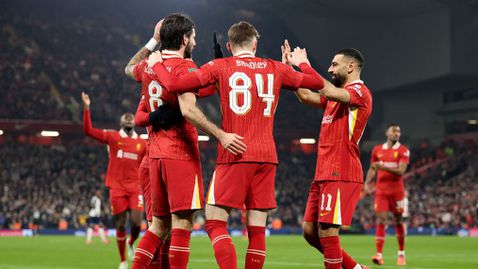 Ливърпул сгази Тотнъм по пътя към финала и усложни живота на Постекоглу