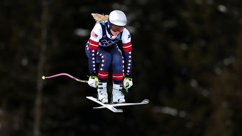  Линдзи Вон приключи подготвително втурване в Кортина седмица след разкъсване на кръстна връзка 