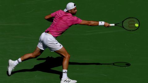 Григор си отмъсти на Атман и си уреди среща с Алкарас във втория кръг в Индиън Уелс