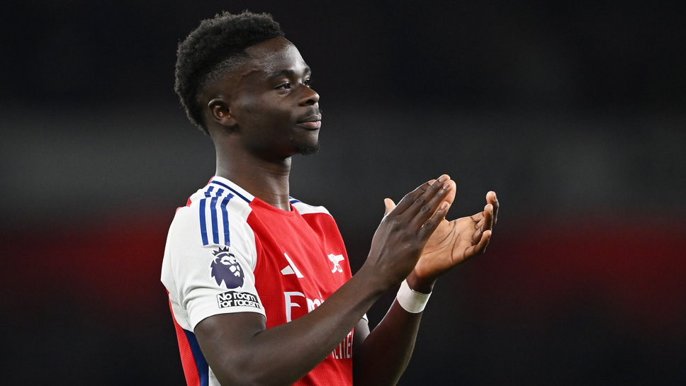 Сака с големи шансове да е титуляр срещу Реал