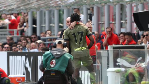 Рафа Леао стресна Милан преди полуфиналите с Интер