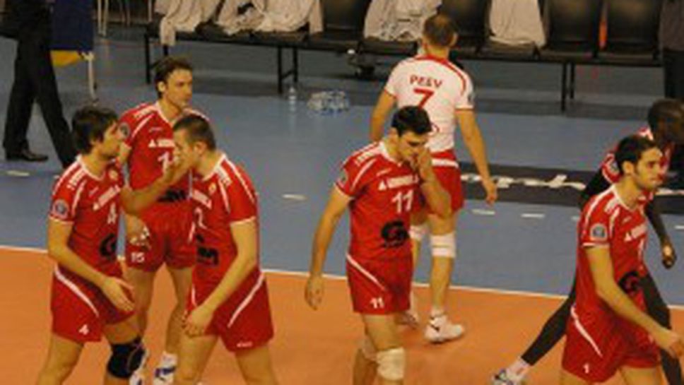 ЦСКА победи Пирин Балканстрой с 3:0, но видя много зор във втория и третия гейм