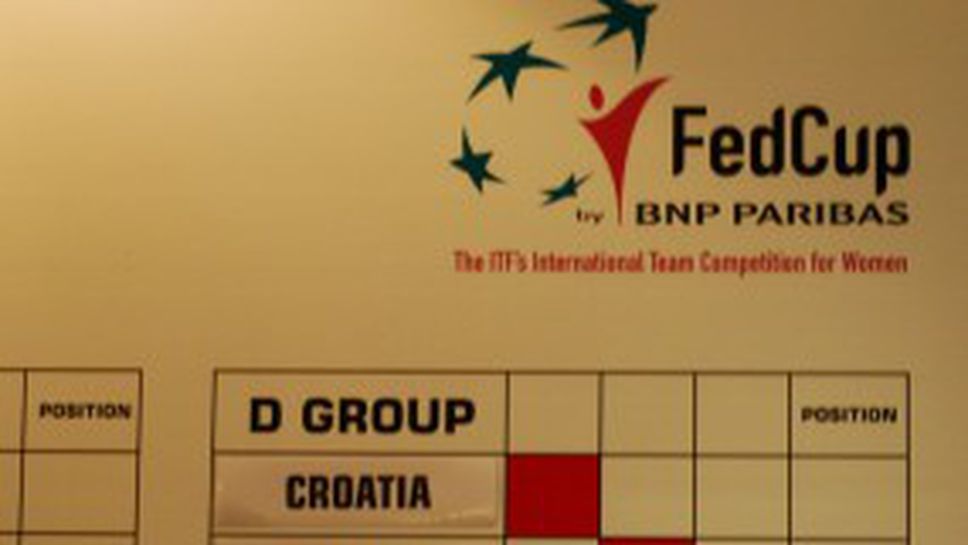 България срещу домакина Естония и Хърватия за "Фед Къп"