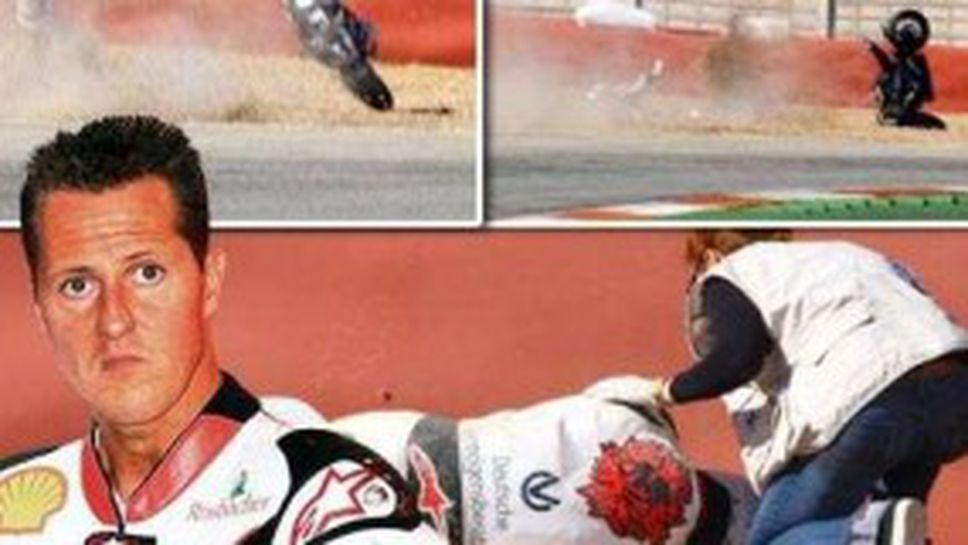 Вижте уникални снимки от катастрофата на Михаел Шумахер