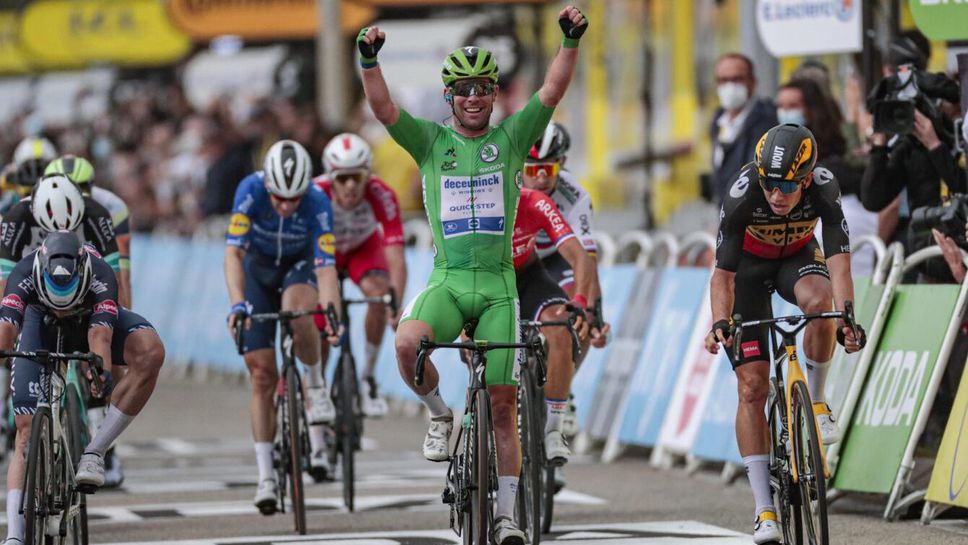 Марк Кавендиш се доближи на една етапна победа от рекорда на легендата Еди Меркс на "Тур дьо Франс"