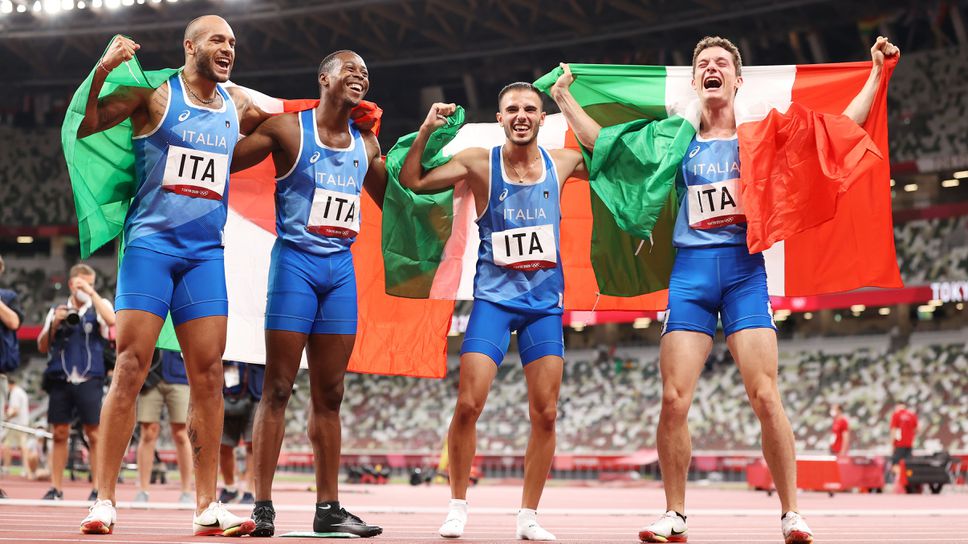 Италия ликува след драматична олимпийска титла на щафетата на 4x100