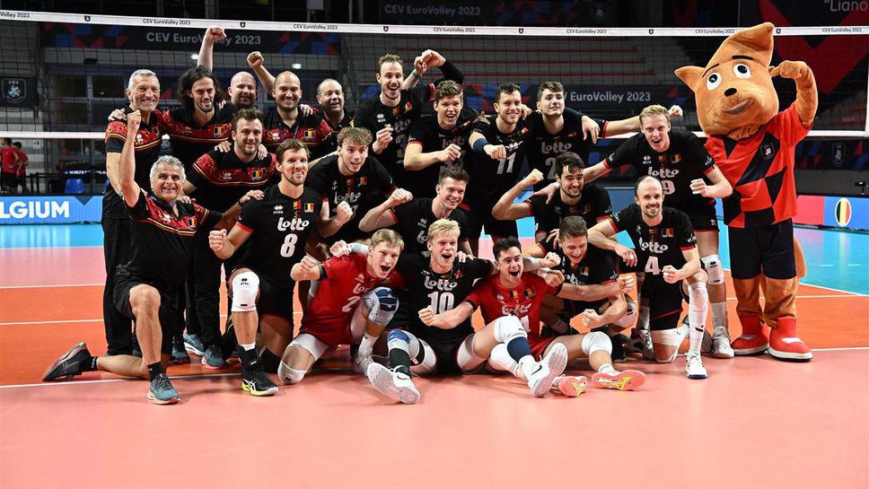 Белгия на 1/8-финал на ЕвроВолей 2023 след успех над Естония