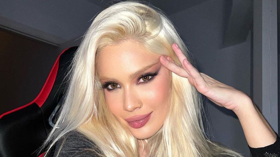 Обаятелна блондинка дере гърло за Реал Мадрид