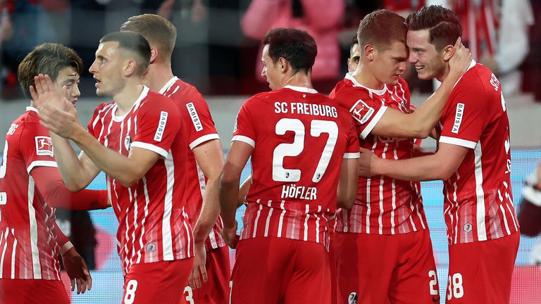 Фрайбург записа трета поредна победа в Бундеслигата след като спечели