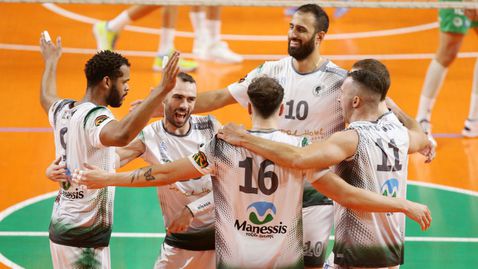 Изключителен Боян Йорданов заби 16 точки (70% в атака)! Милон удари шампиона Панатинайкос с 3:0