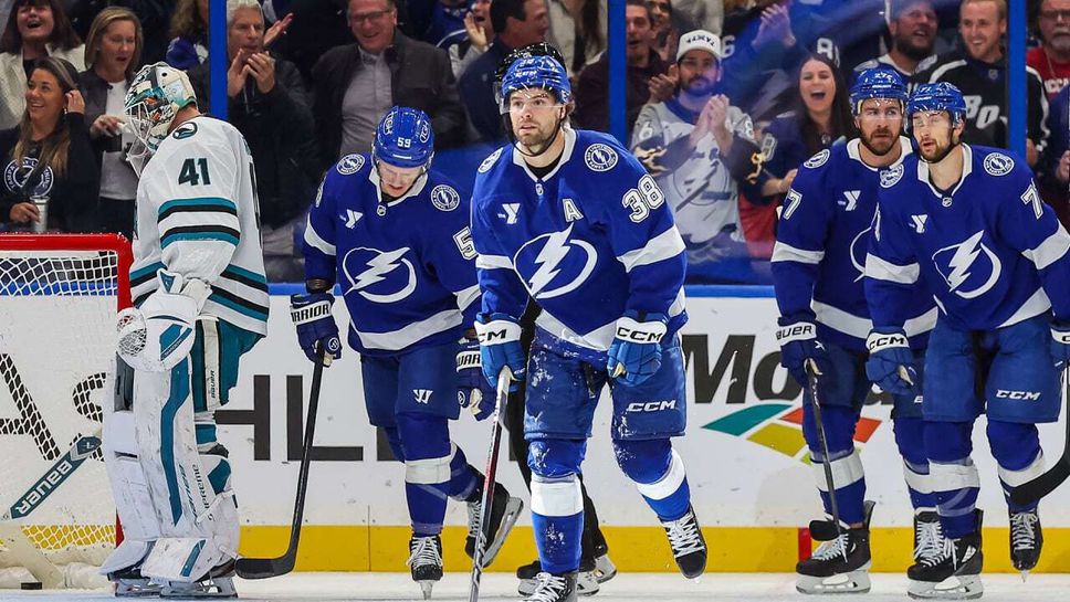 Тампа Бей вкара пет гола в първата третина и победи Сан Хосе