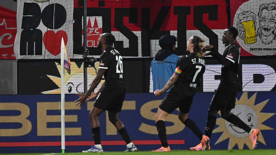 Късно попадение в Кьолн спря кошмарната серия на Санкт Паули