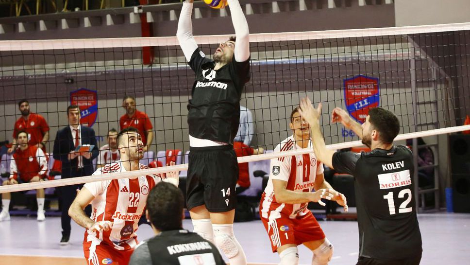 Българските волейболисти Николай Къртев и Николай Колев и техният ПАОК