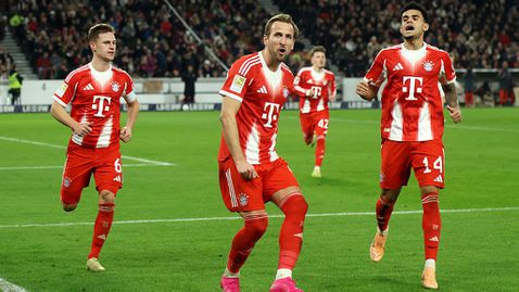 И с ротации Байерн смаза като гост Щутгарт, Кейн с хеттрик за по-малко от половин час