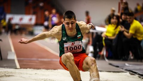 Божидар Саръбоюков оглави световната ранглиста в скока на дължина при юношите след два национални рекорда