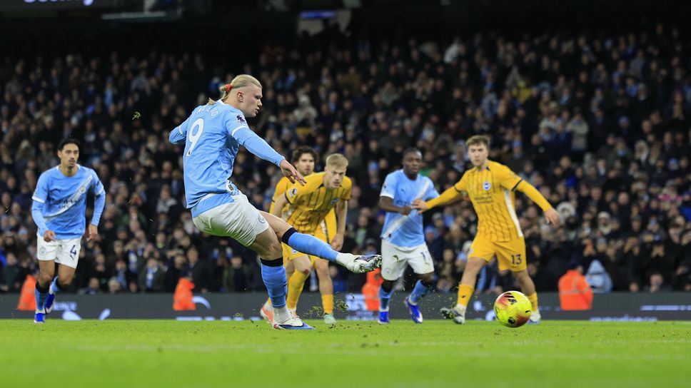 Ман Сити 1:0 Брайтън, Холанд откри от дузпа