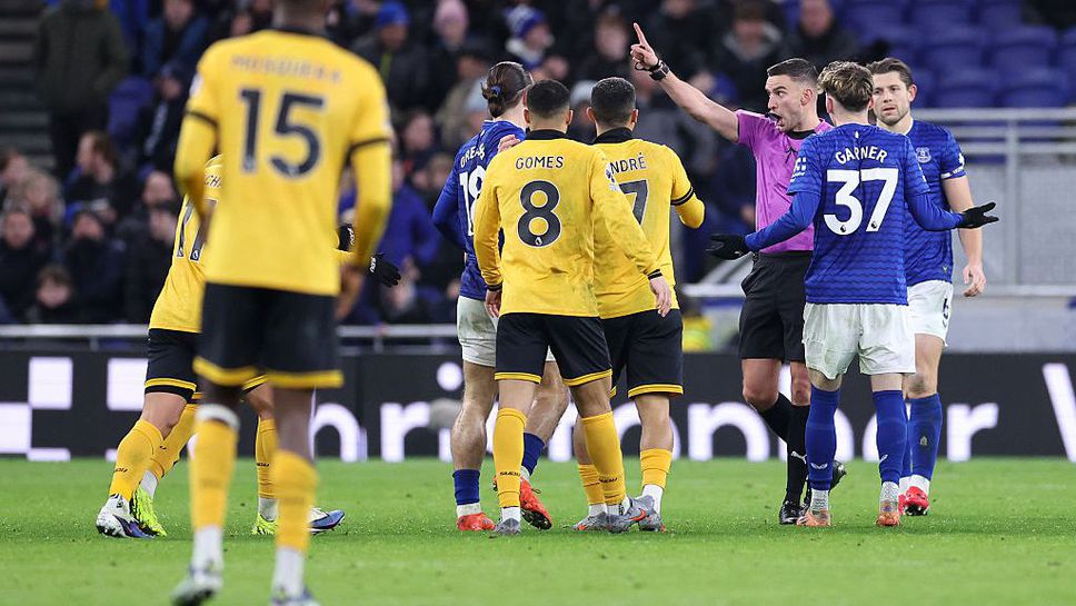 Евертън и Уулвърхамптън завършиха наравно 1 1 в мач от