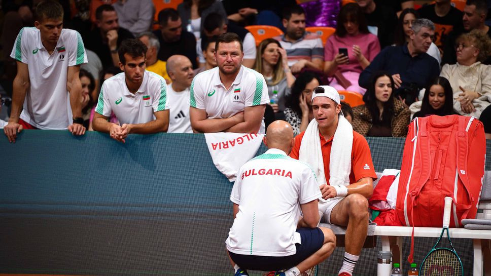 Капитанът на тима на България за Купа Дейвис Валентин Димов