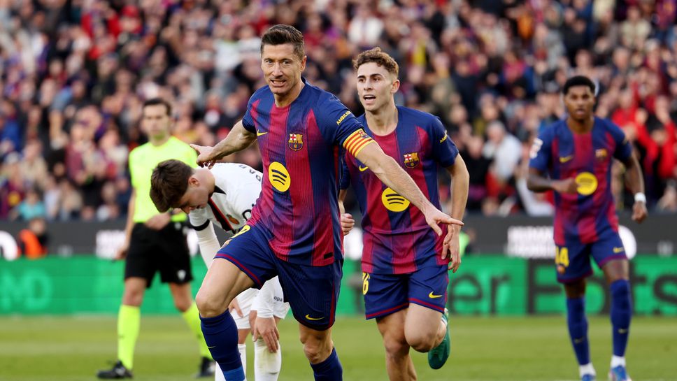 Барселона 1:0 Майорка, гол на Левандовски