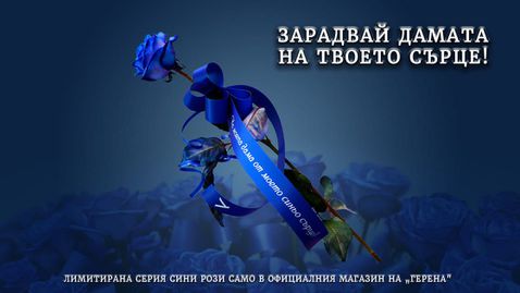Левски пусна лимитирана серия сини рози по случай 8-ми март