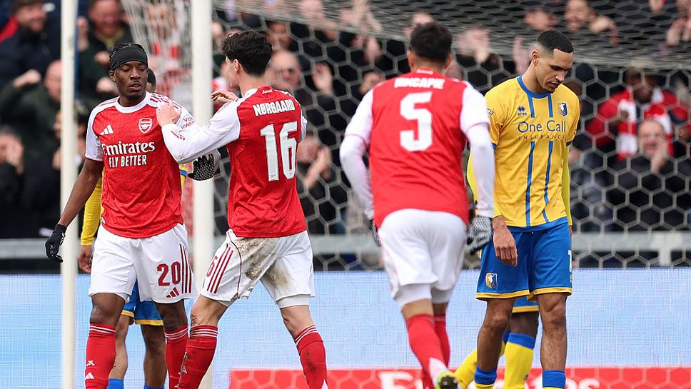 Мансфийлд 0:1 Арсенал, Мадуеке откри резултата