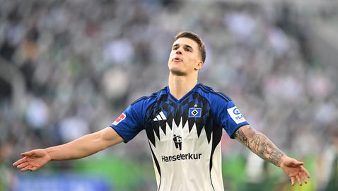 Набелязан от Барселона изведе Хамбургер ШФ до успех над Волфсбург