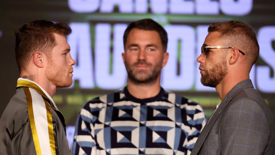 Канело Алварес и Били Джо Сондърс лице в лице 🥊