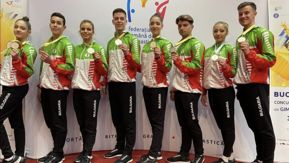 Седем медала за националния отбор по спортна аеробика в Букурещ