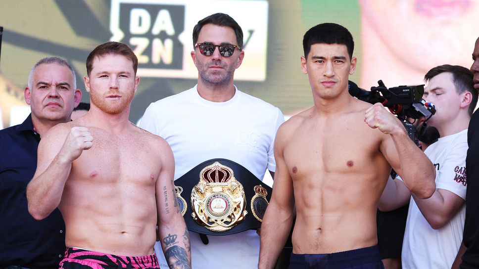 Дмитрий Бивол се оказа само с 90 грама по-тежък от Канело Алварес